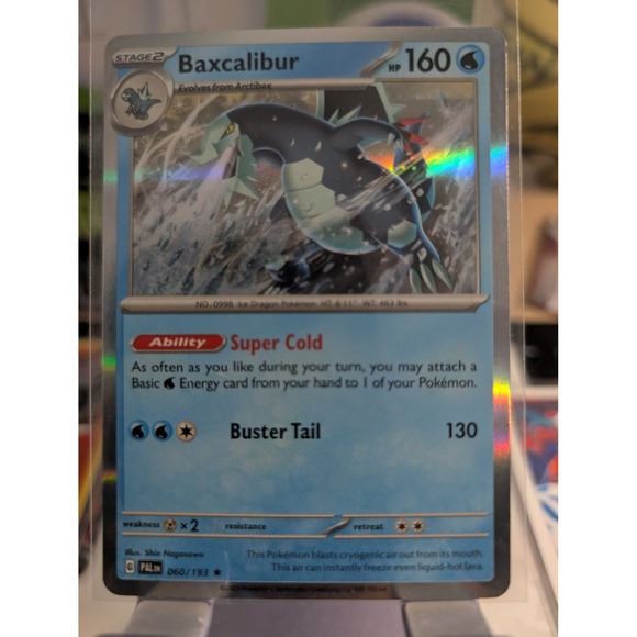 Pokemon Other - Pokemon Baxcalibur 060/193 Holo Rare Paldea Evolved Scarlet & Violet Card
